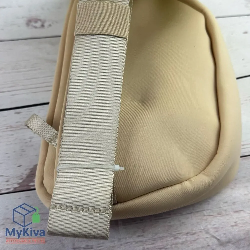 Belt Bag All In Motion Premium Cream Water Resistant Knit Fanny Pack